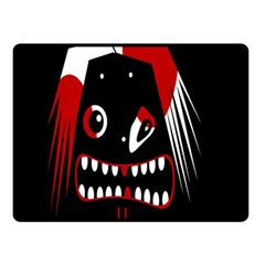 Zombie Face Double Sided Fleece Blanket (small) 