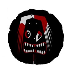 Zombie Face Standard 15  Premium Flano Round Cushions