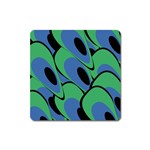 Peacock pattern Square Magnet Front