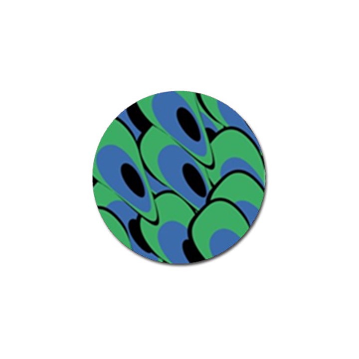 Peacock pattern Golf Ball Marker (10 pack)