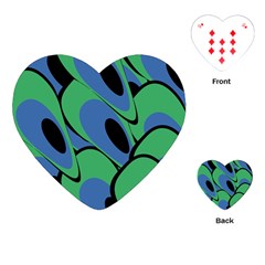 Peacock pattern Playing Cards (Heart) 