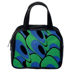 Peacock pattern Classic Handbags (One Side)