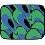 Peacock pattern Fleece Blanket (Mini) 35 x27  Blanket