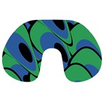 Peacock pattern Travel Neck Pillows Back