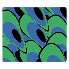 Peacock pattern Double Sided Flano Blanket (Small) 