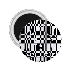 Black and white pattern 2.25  Magnets