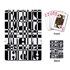 Black and white pattern Playing Card