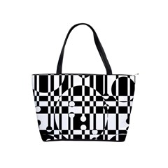 Black and white pattern Shoulder Handbags