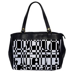 Black and white pattern Office Handbags