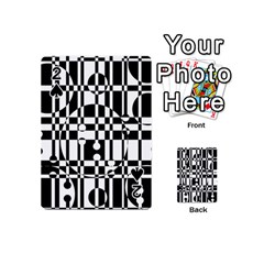 Black and white pattern Playing Cards 54 (Mini) 