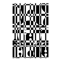 Black and white pattern Shower Curtain 48  x 72  (Small) 