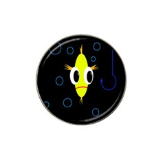 Yellow Fish Hat Clip Ball Marker (4 Pack)