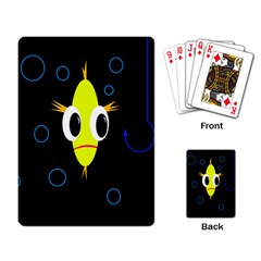 Yellow Fish Playing Card