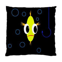 Yellow Fish Standard Cushion Case (one Side) by Valentinaart