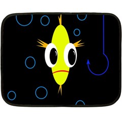 Yellow Fish Fleece Blanket (mini)