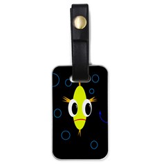 Yellow Fish Luggage Tags (one Side) 