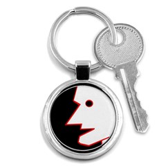 Man Key Chains (round)  by Valentinaart