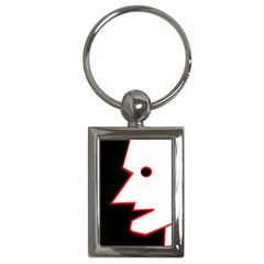 Man Key Chains (rectangle)  by Valentinaart