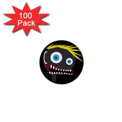 Crazy Man 1  Mini Buttons (100 Pack)  by Valentinaart