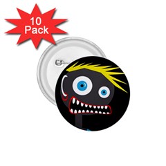 Crazy Man 1 75  Buttons (10 Pack) by Valentinaart