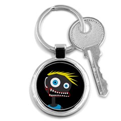 Crazy Man Key Chains (round)  by Valentinaart