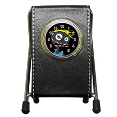 Crazy Man Pen Holder Desk Clocks by Valentinaart