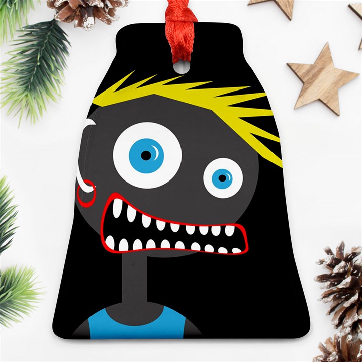 Crazy man Bell Ornament (2 Sides)