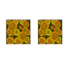 Brown Pattern Cufflinks (square) by Valentinaart