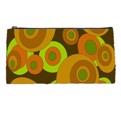 Brown Pattern Pencil Cases by Valentinaart