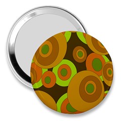 Brown Pattern 3  Handbag Mirrors by Valentinaart