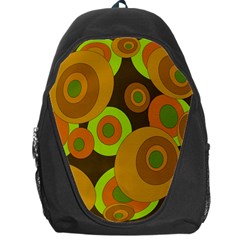 Brown Pattern Backpack Bag by Valentinaart