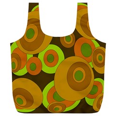 Brown Pattern Full Print Recycle Bags (l)  by Valentinaart