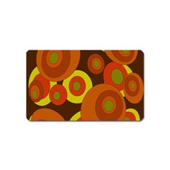 Orange Pattern Magnet (name Card) by Valentinaart