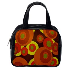 Orange Pattern Classic Handbags (one Side) by Valentinaart