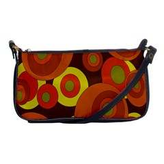 Orange Pattern Shoulder Clutch Bags by Valentinaart