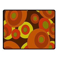 Orange Pattern Fleece Blanket (small) by Valentinaart