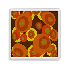 Orange Pattern Memory Card Reader (square)  by Valentinaart