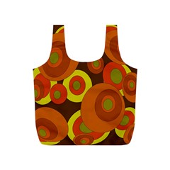 Orange Pattern Full Print Recycle Bags (s)  by Valentinaart