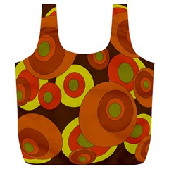 Orange Pattern Full Print Recycle Bags (l)  by Valentinaart