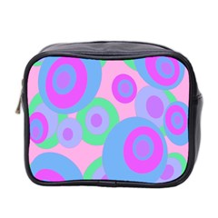 Pink Pattern Mini Toiletries Bag 2-side by Valentinaart