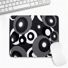 Gray Pattern Large Mousepads by Valentinaart