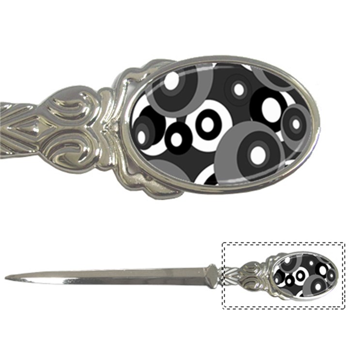 Gray pattern Letter Openers