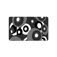 Gray Pattern Magnet (name Card) by Valentinaart