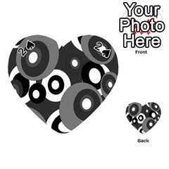 Gray Pattern Playing Cards 54 (heart) 