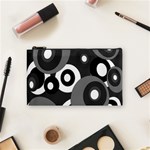 Gray pattern Cosmetic Bag (Small)  Front