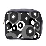 Gray pattern Mini Toiletries Bag 2-Side Front