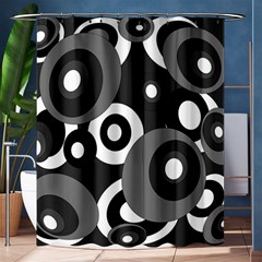 Gray Pattern Shower Curtain 60  X 72  (medium)  by Valentinaart