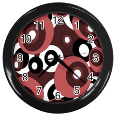 Decorative Pattern Wall Clocks (black) by Valentinaart