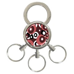 Decorative Pattern 3-ring Key Chains by Valentinaart