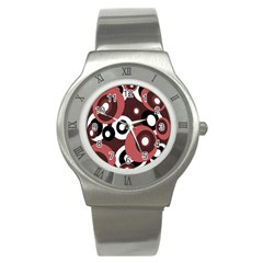 Decorative Pattern Stainless Steel Watch by Valentinaart